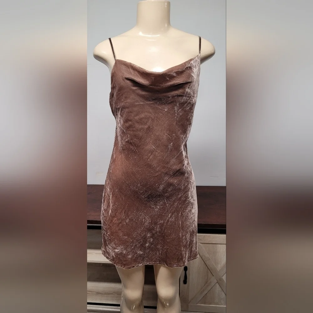New Re:Named Velour Bodycon Dress S